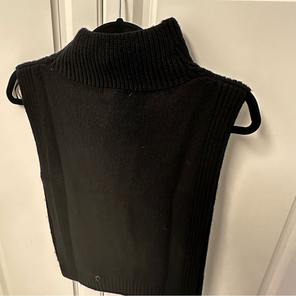 H&M knit black collar with zipper women’s one size - Picture 7 of 8